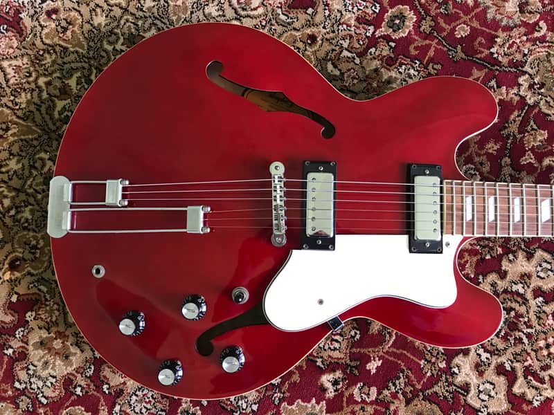Epiphone Riviera 2003 Cherry Red with Mini-Humbuckers (Korean Peerless Factory) image 1