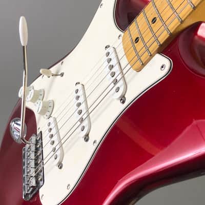 LEFTY! Vintage 1987 Fender ST72 Candy Apple Red Hendrix Voodoo Strat Custom Solid Body Guitar MIJ 7.6 Lb HSC image 9