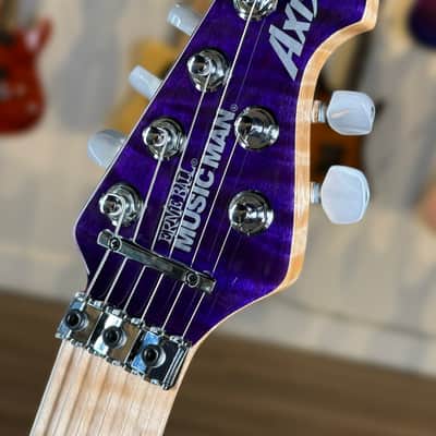 Ernie Ball Music Man 30th Anniversary Axis Limited Edition - Translucent Purple Quilt (#34 of 100) image 10