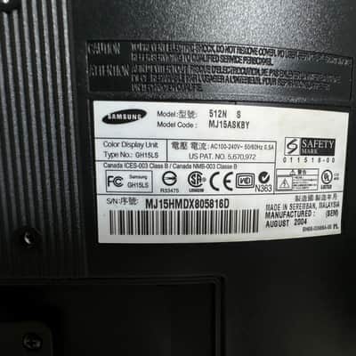 (1) Samsung Sync Master 512N W Computer Monitor #0004 (THS) image 3