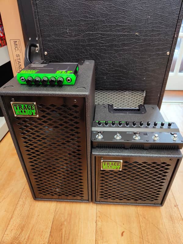 Trace Elliot Elf Bass Head, 1 x 10 Cab, 2 x 8 Cab, Transit B Pre-amp and Effects Pedal image 1