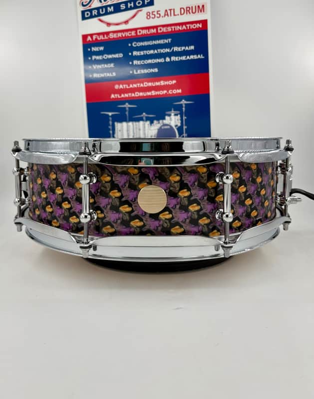 Montineri Custom 14x4 "Iris Tongue" Snare Drum image 1