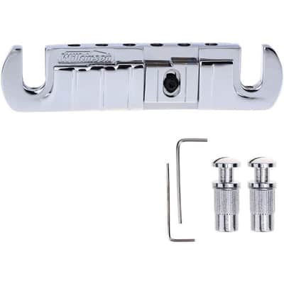 Adjustable Intonated Wraparound Bridge Tailpiece for Les Paul Style Electric Guitar image 1