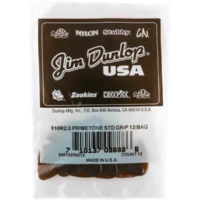 Dunlop 510R200 Primetone Standard Grip 2,00mm sachet de 12 image 1