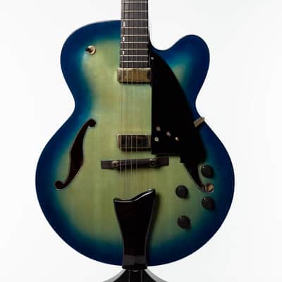 Ibanez AFC155-JBB Contemporary Archtop 2017 Jet Blue Burst image 1