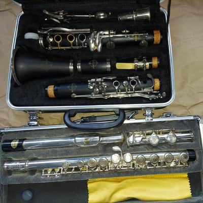 BOTH: Suzuki Musique Clarinet AND Flute, with cases, Very Good image 1