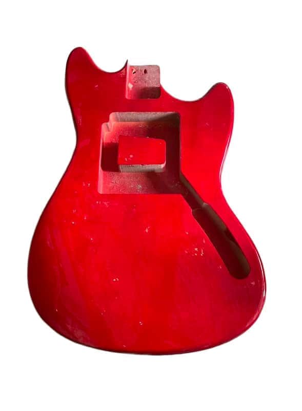 Mustang Offset Style Guitar Glossy Red Body image 1