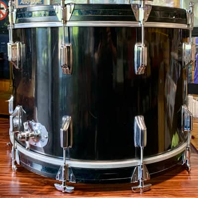 Rogers 14 x22” Jet Black Bass Drum - Vintage 70's Era - Good Condition image 3