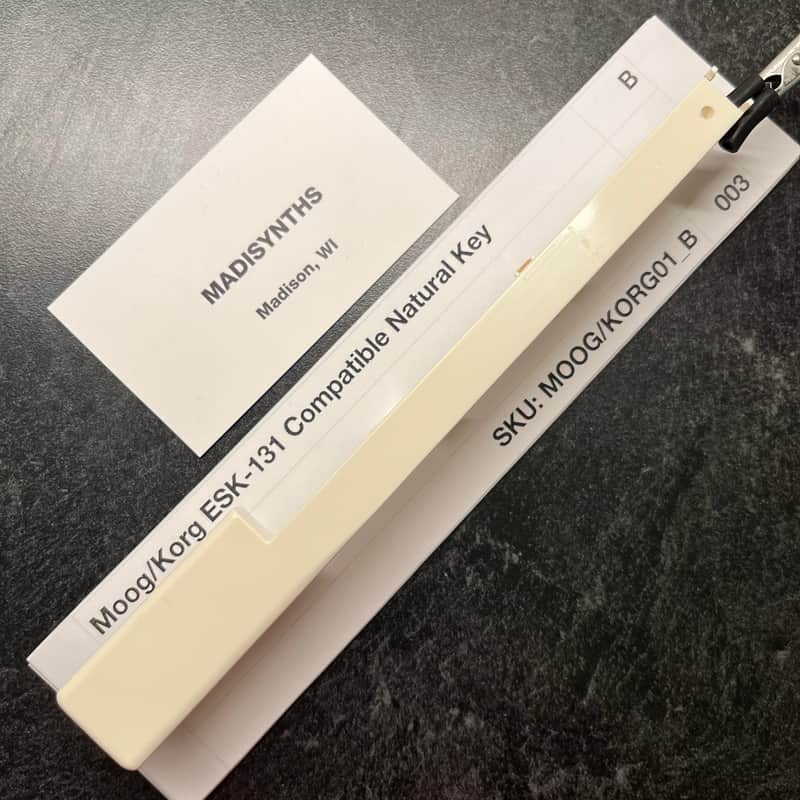 ORIGINAL Matsushita Replacement B Key (for ESK-131 Keybeds) for Moog MG-1, Prodigy, Rogue, Opus 3, Korg Minikorg 700, Minikorg 700S, MS-10, MS-20, VC-10, Poly Ensemble P, Univox K1/K2, and more image 1