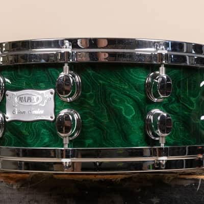 Mapex Orion 5.5x14 Emerald Green Snare Drum image 2
