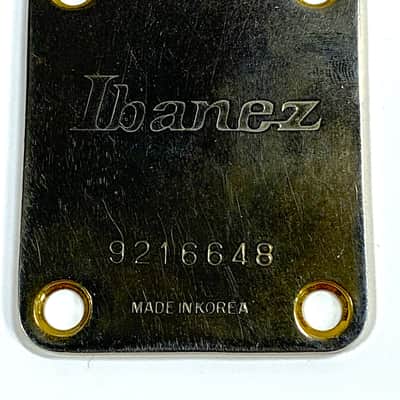 1992 Ibanez (Korea) Gold Plated Neck Plate for Ibanez Electric Guitars image 1