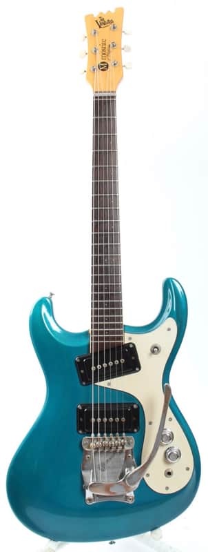 1990s Mosrite The Ventures MK1 Short Scale blue metallic image 1