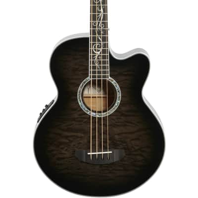Michael Kelly Dragonfly 4 Acoustic-Electric Bass Guitar, Pau Ferro Fingerboard, Smoke Burst image 1