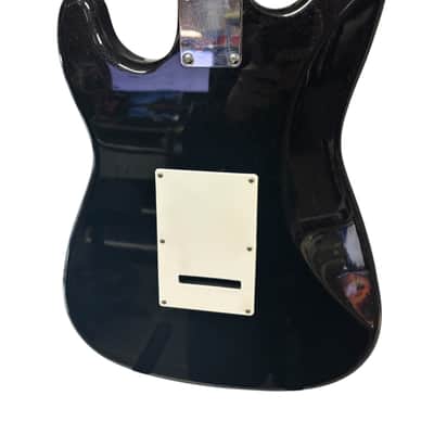 Fender Starcaster Strat 2009 -Metallic Black with Pearl White Pic Guard image 6