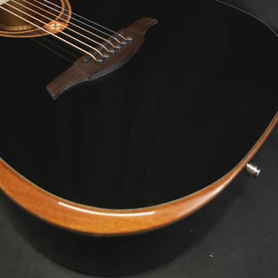 Lag Tramontane T118ABCE-BLK Acoustic Electric Guitar w/ Gig Bag image 11