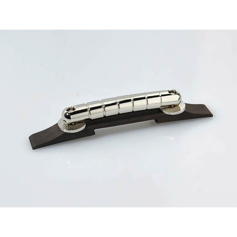 Gretsch Genuine bridge assembly, Rocking Bar, chrome w/ ebony base image 1
