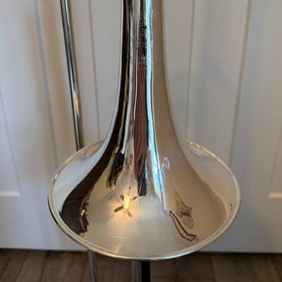 King 3B Professional Trombone, 1970's - Silver-Plated image 3