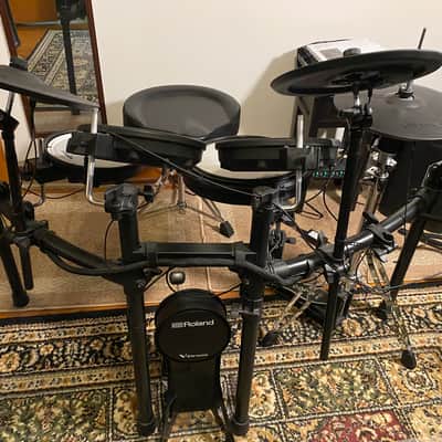 Roland TD-07KVX V-Drum Kit with Mesh Pads 2021 - Black image 4