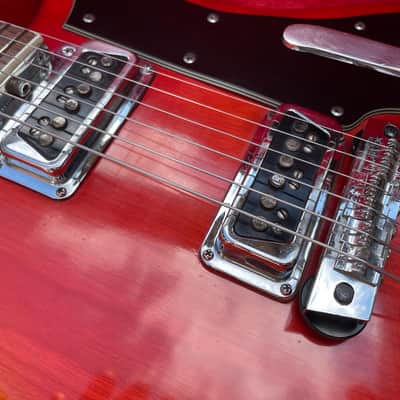 Vintage '60s Kustom K-200 trans red w/OHSC image 9