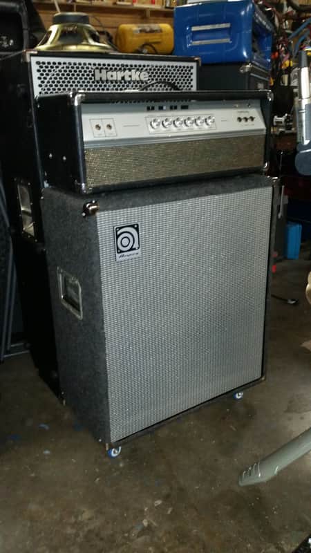 early 70's  Ampeg V4 100W Head with Ampeg 4x12 Cabinet image 1