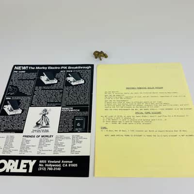 Morley Effects Brochure & Dealer Price List 1979 image 2
