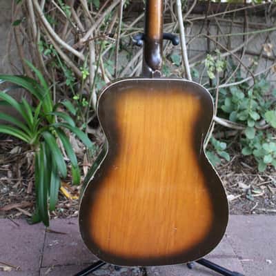 Vintage 1965 Silvertone 600 Series Grand Concert Acoustic Guitar by Harmony USA! image 6