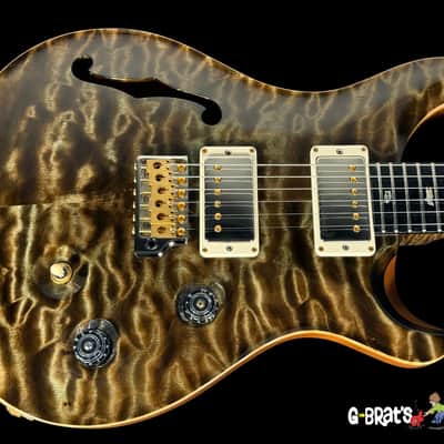 2018 Paul Reed Smith PRS Custom 24 Semi-Hollow Quilted 10 Top Wood Library ~ Trampas Green image 1
