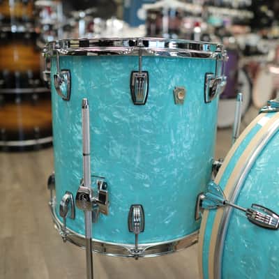 Ludwig Classic Maple Downbeat 3-Pc Shell Pack 12/14/20 (Teal Pearl) image 5
