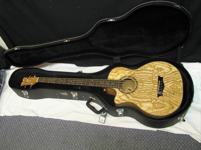 DEAN EQABA GN L Exotica Quilt Ash LEFTY A/E 4-string BASS guitar NEW - w/Case image 1