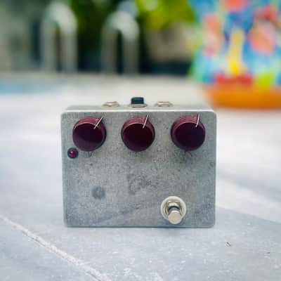 2010 JHS Klon Clone Replica Handwired Guitar Pedal Aged Raw Silver with Daka-Ware 1470 Oxblood Davies Knobs image 1