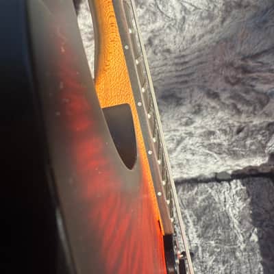 Schecter USA Custom Shop Sunset Custom II Electric Guitar - Tiger Eye Satin 2024 - Red Tiger Eye Satin image 7