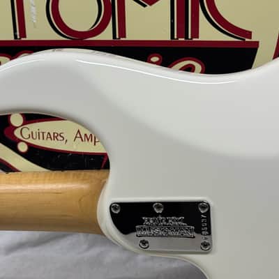 Ernie Ball Music Man Silhouette HSH Hardtail Guitar with Case 2018 - White / Maple neck image 12