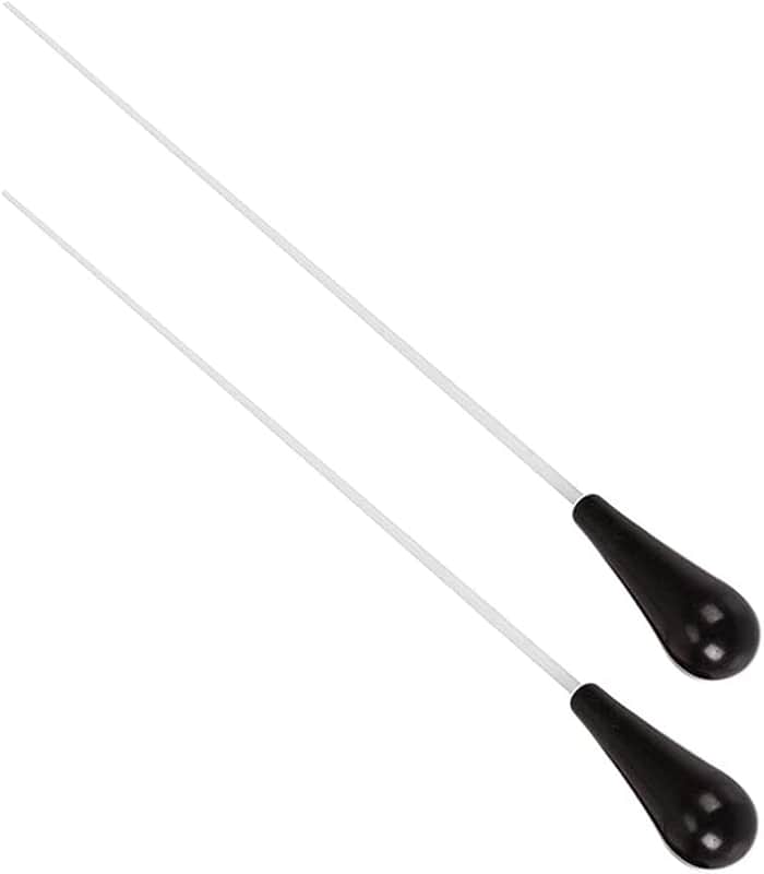 15 Inch Music Baton Orchestra Baton ABS Handle Music Conducting Baton Pack of 2 Black image 1