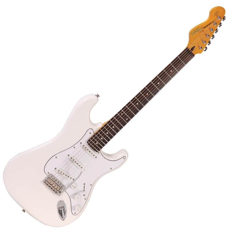 Vintage Vintage V6JMH ReIssued Electric Guitar ~ Olympia White...