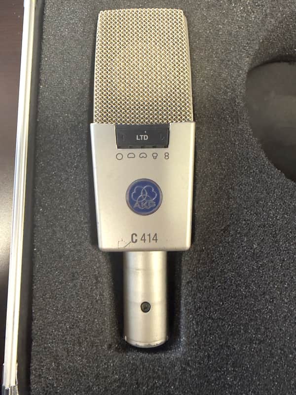 AKG C414 LTD Reference Recording Microphone 60th Anniversary Limited Edition 2007 - Platinum