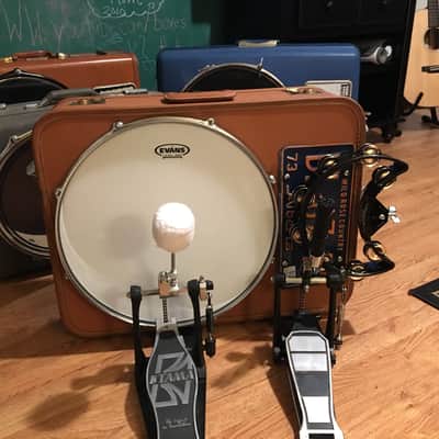 OneManBand drumco 16" fat albert suitcase drum bass drum kick drum guitar acoustic drums image 1