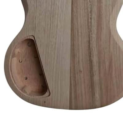 Unfinished Mahogany Wood Guitar Body image 3