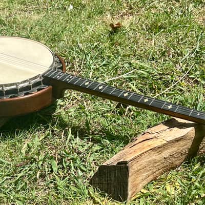 Vintage Ludwig Columbia 1930’s Tenor Banjo - Natural Walnut image 13