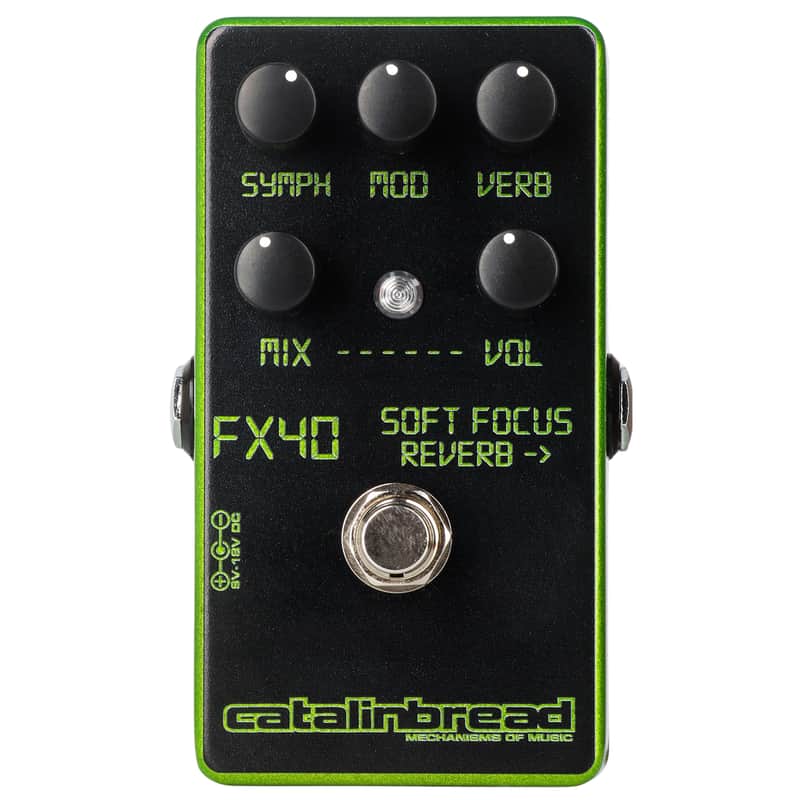 New Catalinbread Soft Focus Limited Edition LCD Green Reverb Guitar Effect Pedal image 1
