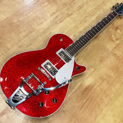 Gretsch G6129T Players Edition Jet FT with Bigsby Rosewood Fingerboard 2023 - Red Sparkle image 8
