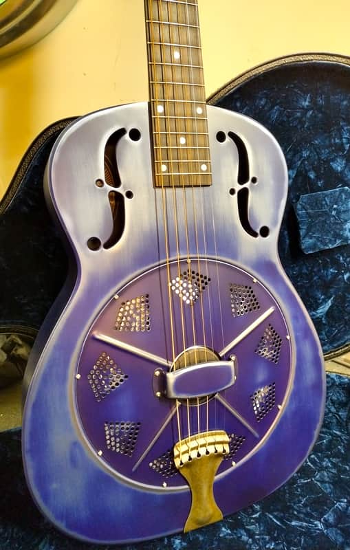National Reso-Phonic NRP Barnyard Denim BLUE Steel Bodied 14 Fret 2023 - IN STOCK NOW! image 1