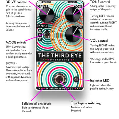 Monarch Pedals - The Third Eye. Handmade in New Zealand. image 2