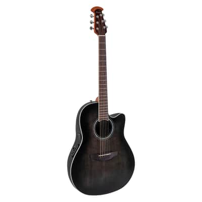 Ovation Celebrity Traditional Plus A/E Guitar Trans Blackburst Flame - Open Box image 2