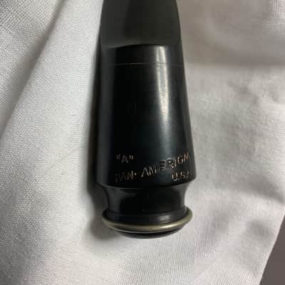 Pan American Alto saxophone mouthpiece 2 (stamped on table) 1930’s +/- Vulcanized hard rubber image 1