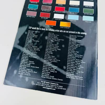 ESP Electric Guitars & Basses Catalog 1999 image 2