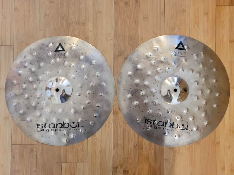 Cymbals - Istanbul Agop 17" XIST Dry Dark Brilliant Hi Hats image 1