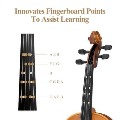 4/4 Violin Set Bundle Full Kit with Hard Case and Accessories image 5