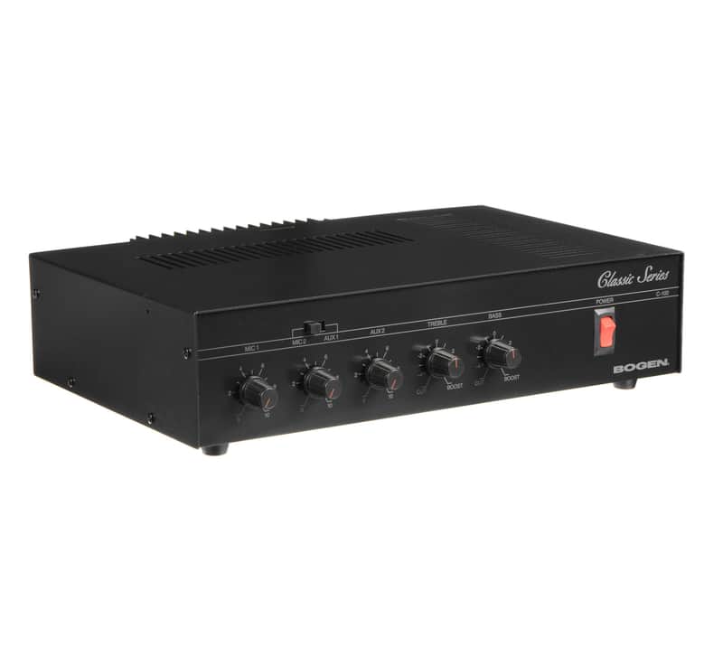 Bogen C100-BOGEN Public Address Mixer Amplifier, 4x100W, 70V image 1