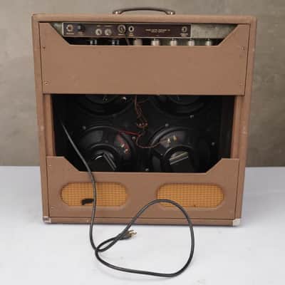 1962 Fender Concert Amp 6G12-A Brownface 4x10 Combo Amp  #59034 image 11