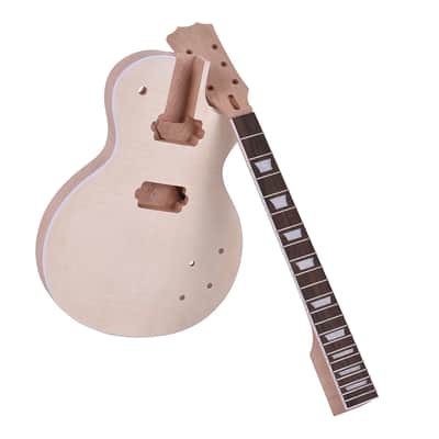 LP Style DIY Electric Guitar Kit Mahogany Body & Neck Build Your Own Gutiar J0Z6 image 6